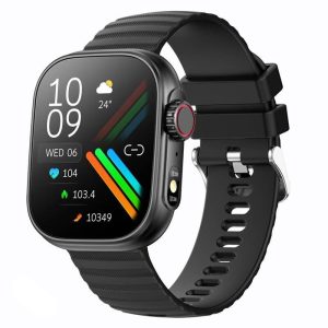 2.01" LED Smartwatch with 100+ Sport Modes, Fitness Tracker & Body Temperature Monitor