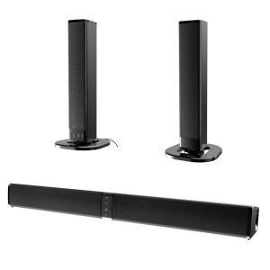 20W Detachable Bluetooth Soundbar with Subwoofer, Wired & Wireless, Home Theater 3D Surround Sound