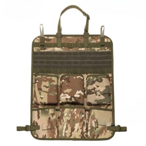 Multifunctional Camo Car Seat Back Organizer - Tactical Storage Bag with MOLLE System