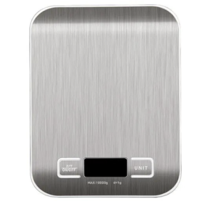 Compact Waterproof Stainless Steel Kitchen Scale for Baking and Food Measurement